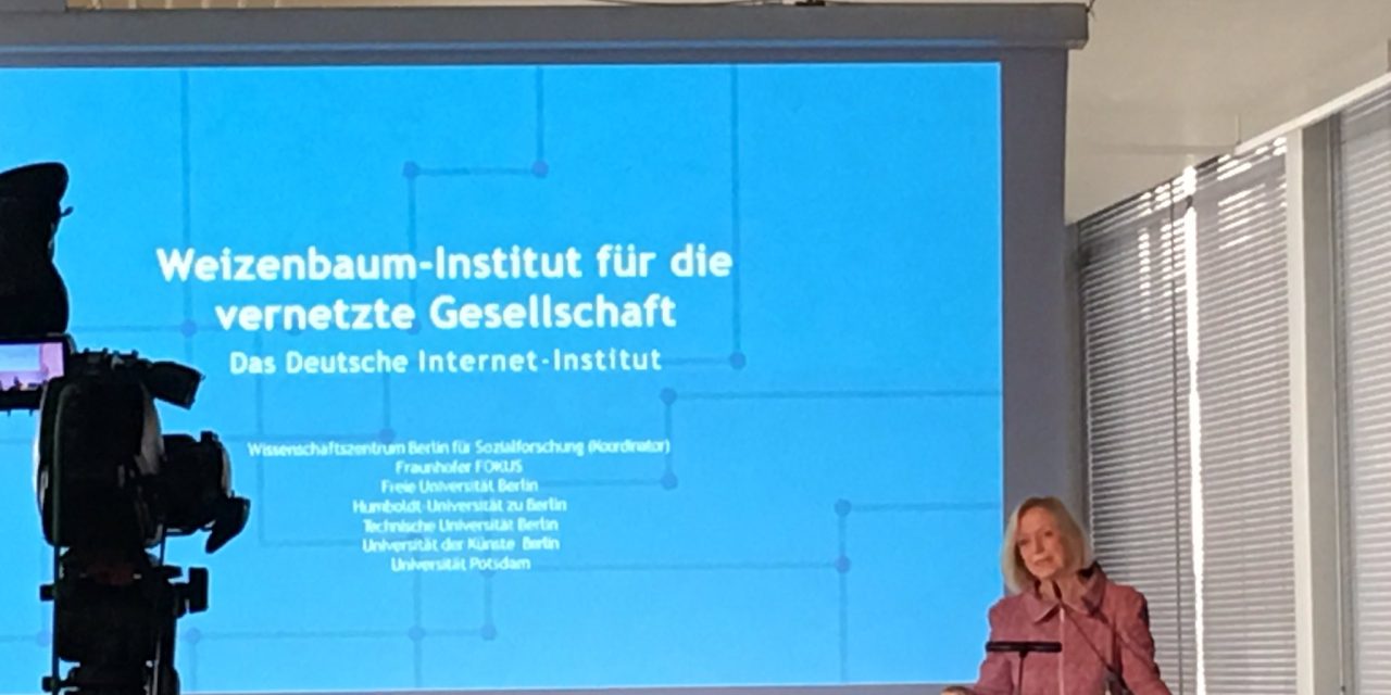 Wissenschaftssenatorin beglückwünscht Weizenbaum-Institut