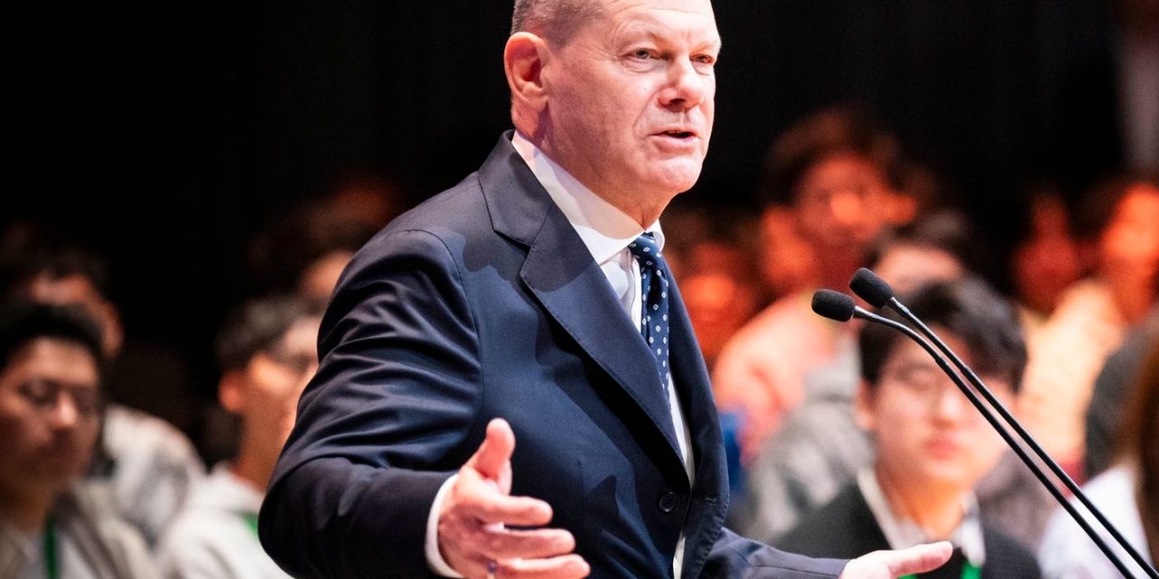 المستشار الألماني يحذر إيران من تهديد إسرائيل مجددا